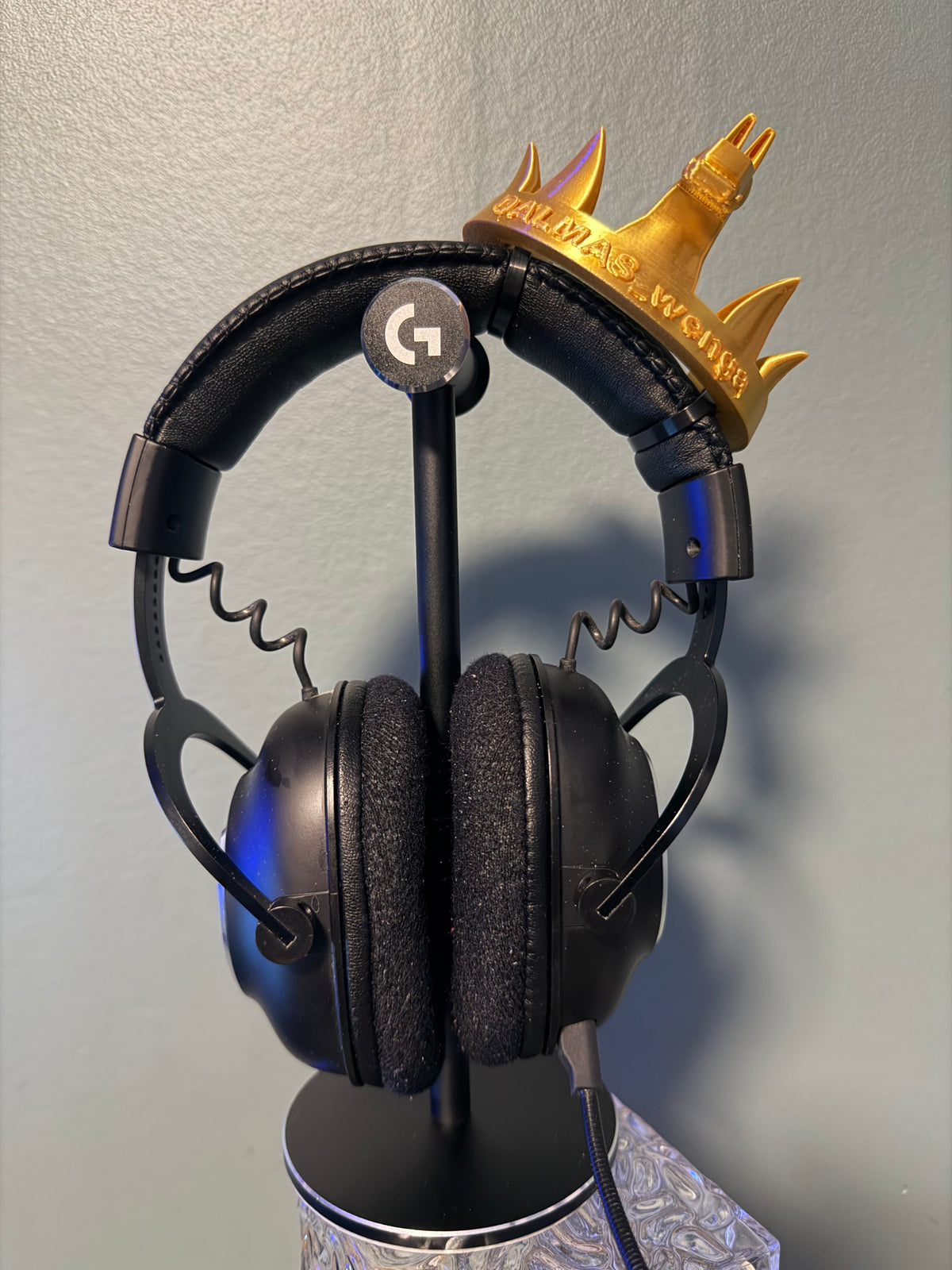Kronvinst till headset + eget namn